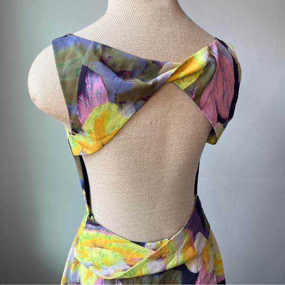 Bec+Bridge Backless Sleeveless Abstract Floral Mini Dress NWT - Picture 7 of 12